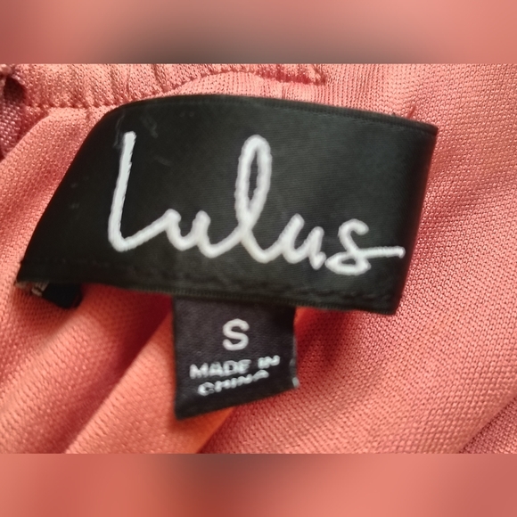 NWT - Lulus Dusty Rose Pink Strappy Maxi Dress Size S - Picture 10 of 14